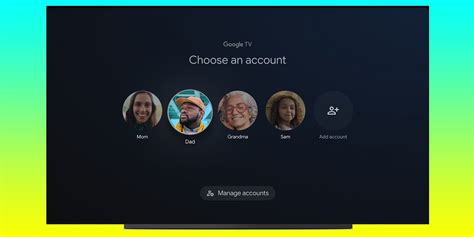 Google TV User Profiles