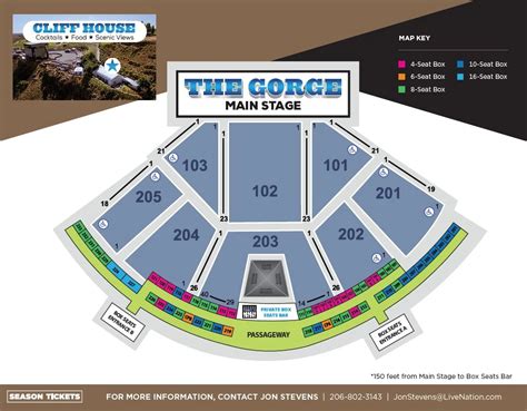 Gorge Amphitheater Seating Chart