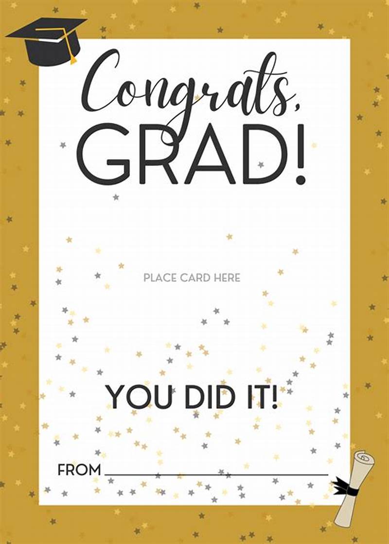Graduation Card Printable