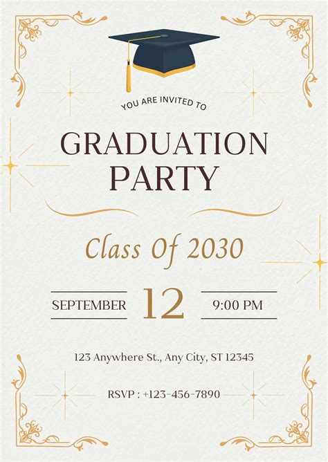 Graduation Invite Templates Free