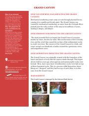 Grand Canyon Course Catalog