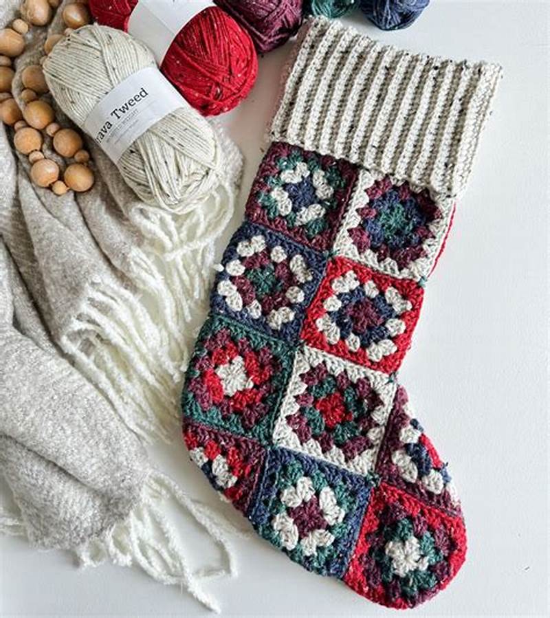 Granny Square Stocking Pattern