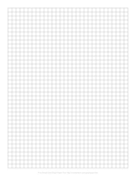 Graph Paper Printable 8 5x11 Full Sheet
