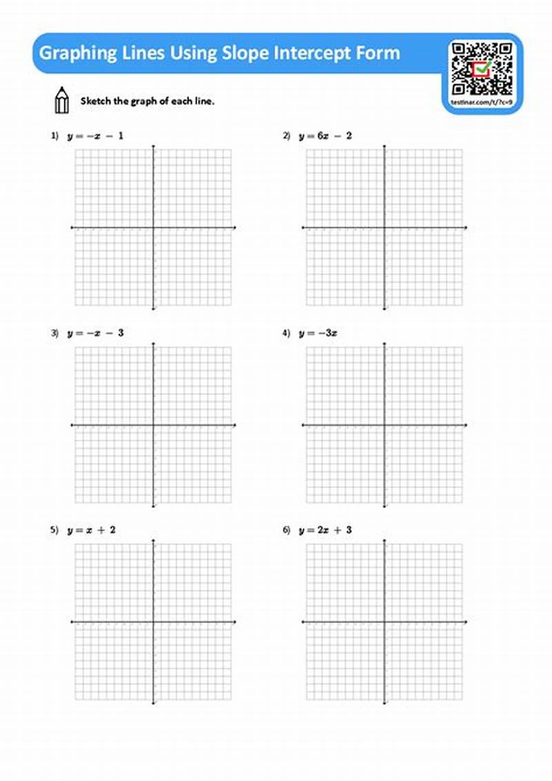 Graph Slope Intercept Form Worksheet