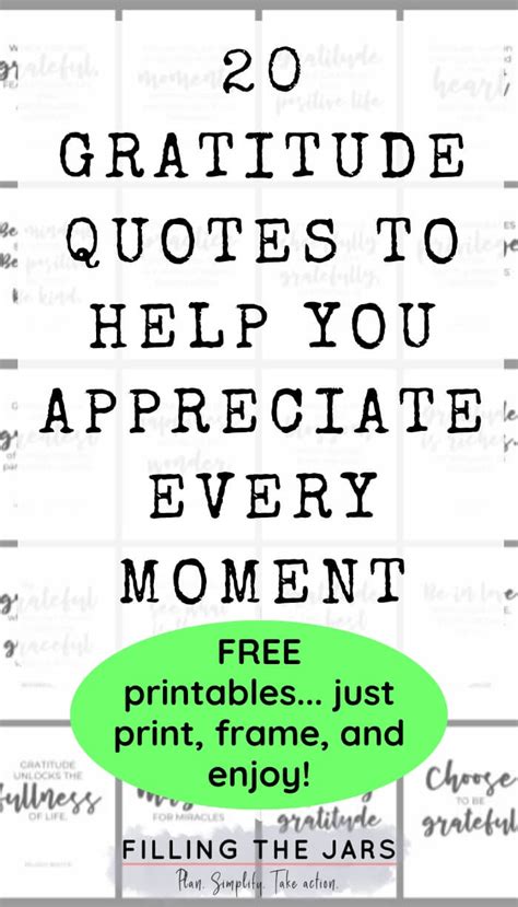Gratitude Quotes Printable