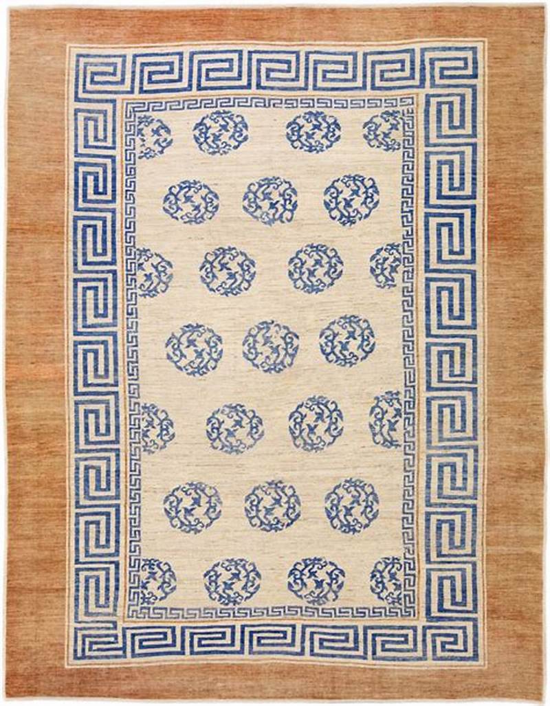 Greek Key Pattern Rug