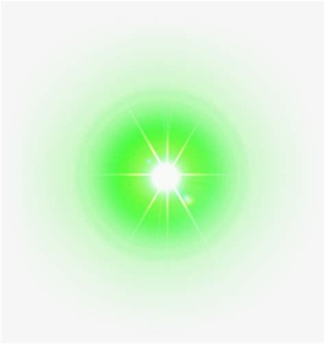 Green Lens Flare Transp… 