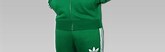 Green and White Adidas Tracksuit
