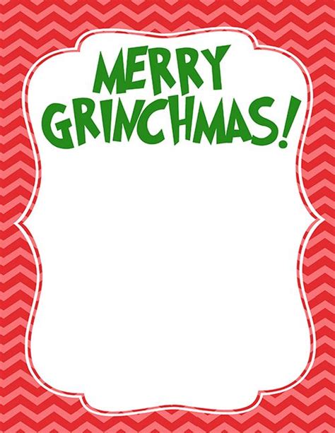 Grinch Christmas Card Template