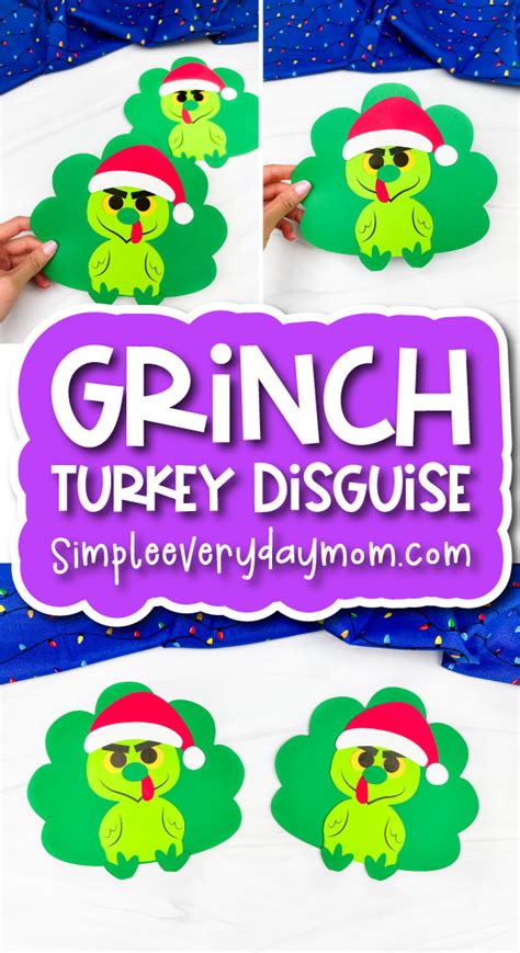 Grinch Turkey Disguise Template