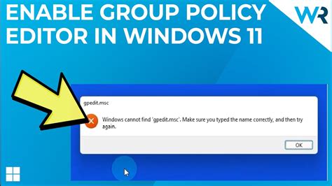 Group Policy Editor Windows 11