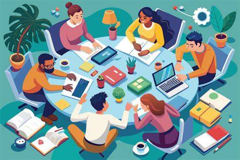 Group of People Collaborating
