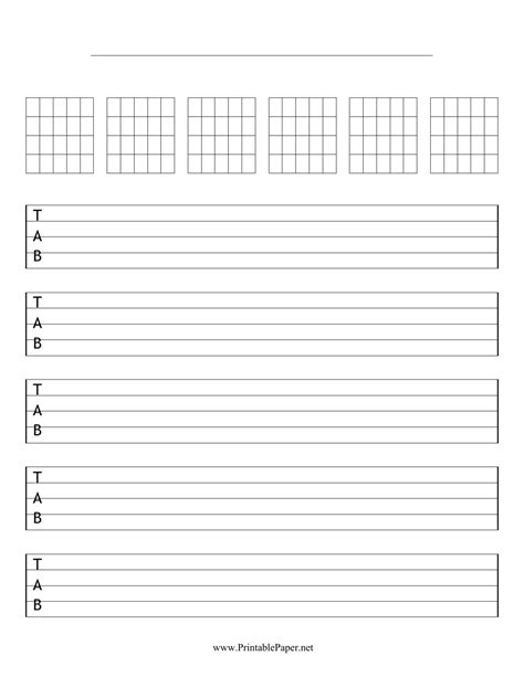 Guitar Tab Template
