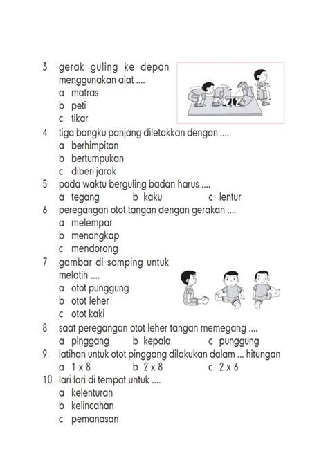 Guru membaca soal PJOK kelas 2 semester 2 Indonesia