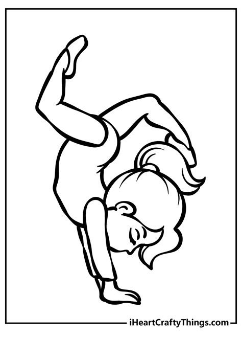 Gymnastics Coloring Pages Free Printable