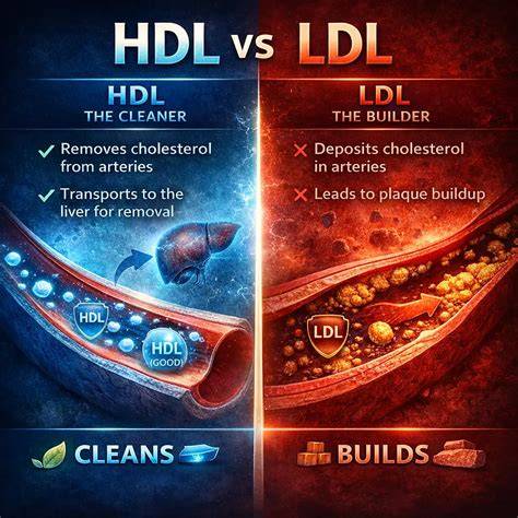 HDL cholesterol removing plaque