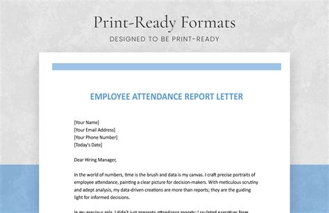 Surat Pernyataan Absensi HRD