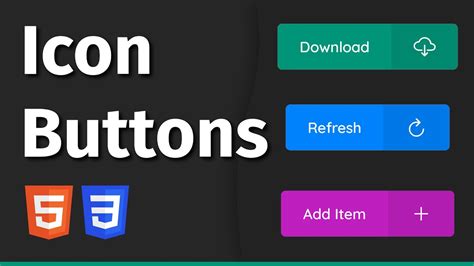 HTML Button with Icon Code