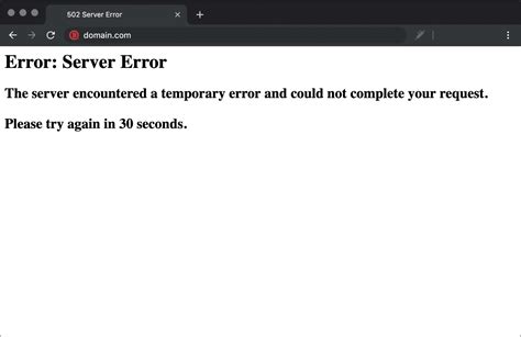 HTTP 502.4 No Available Server error