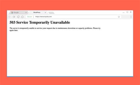 HTTP Error 503