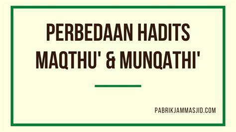 Hadits Maqthu