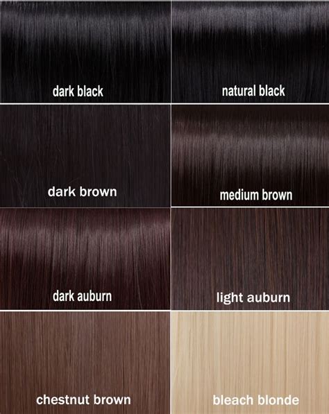 Hair Color For Black Hair Chart