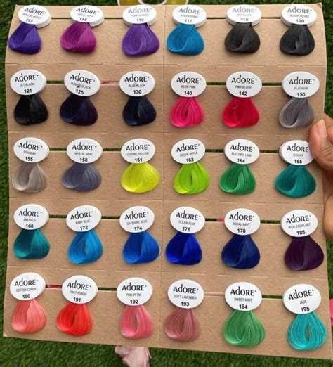 Hair Dye Chart