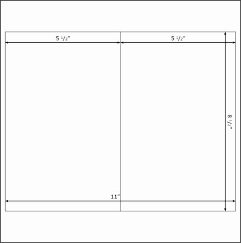 Half Fold Card Template