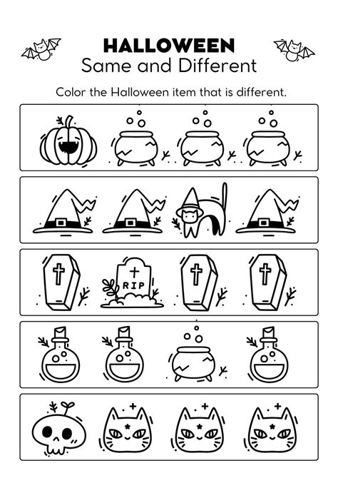 Halloween Activity Sheets Free Printable