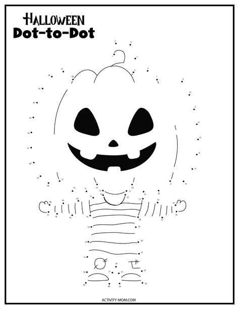 Halloween Connect The Dots Free Printable