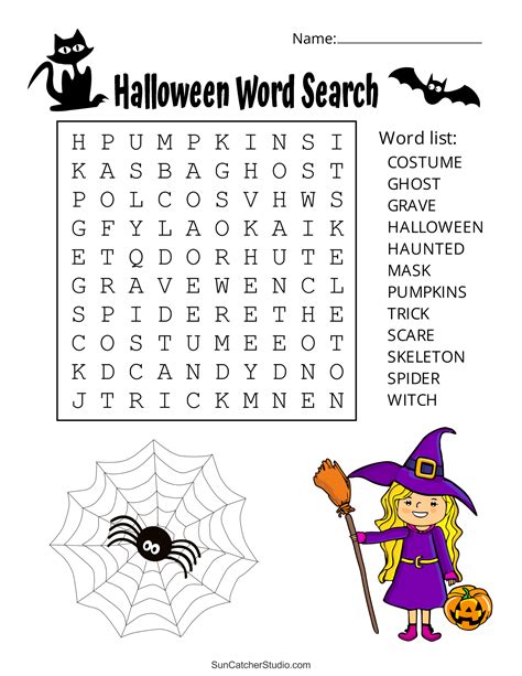 Halloween Find A Word Free Printable