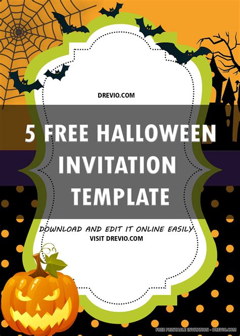 Halloween Party Invitations Templates