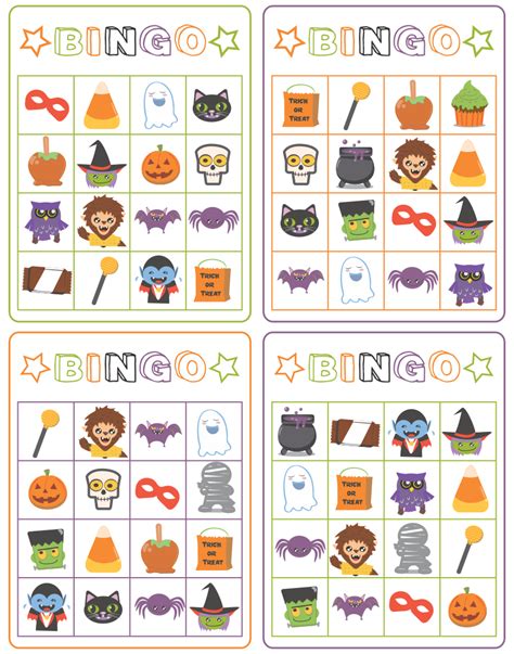 Halloween Printable Bingo Cards
