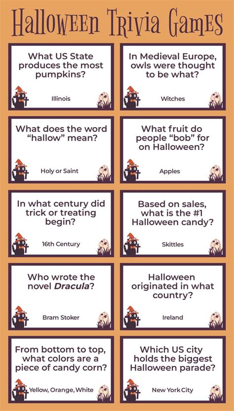 Halloween Trivia Printable