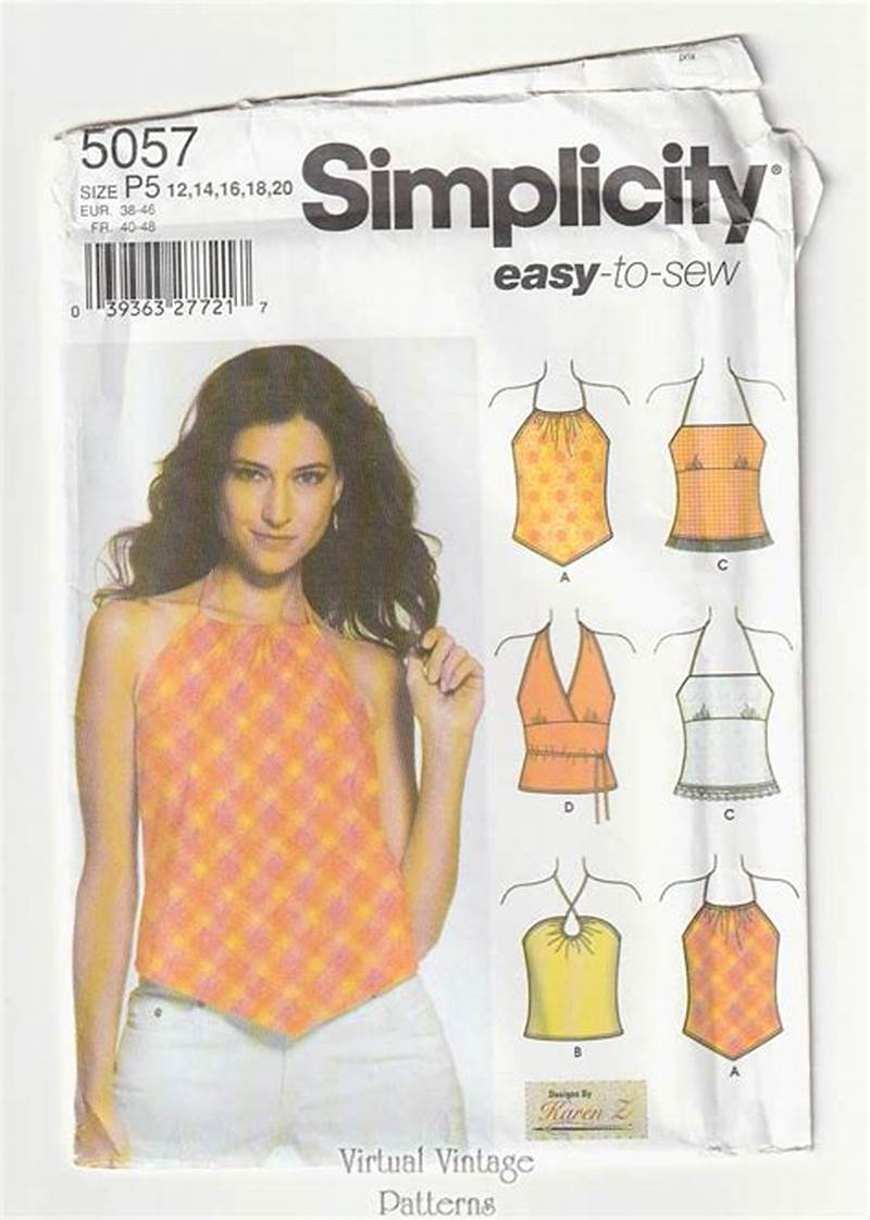 Halter Top Pattern Simplicity