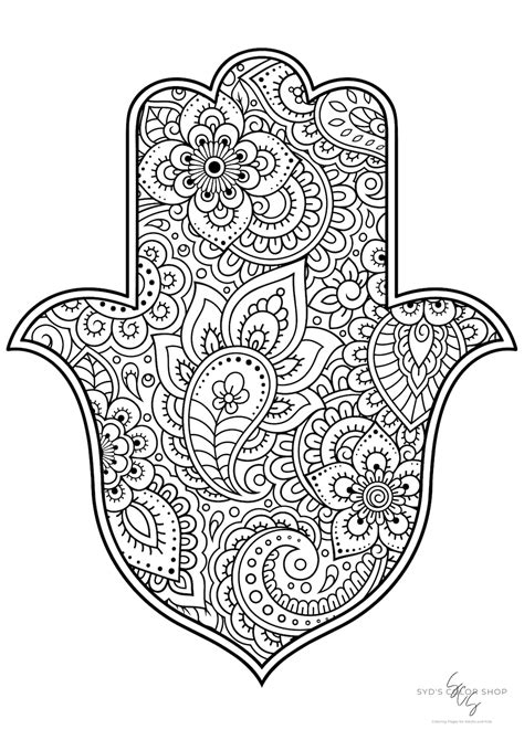 Hamsa Hand Printable