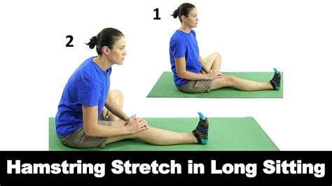 Hamstring stretch sitting