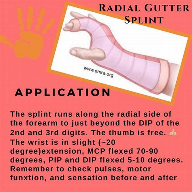 Hand Based Radial Gutter Splint Pattern