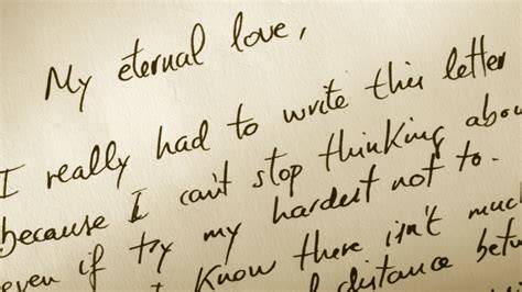 Hand writing a letter