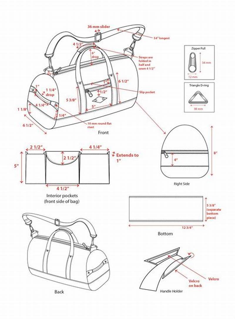 Handbag Bag Pattern Cutting