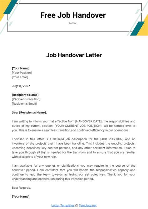 Handing over a letter