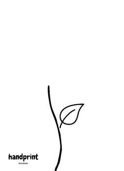 Handprint Flower Template