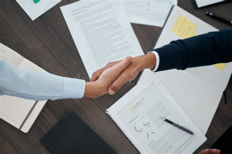 Handshake with document