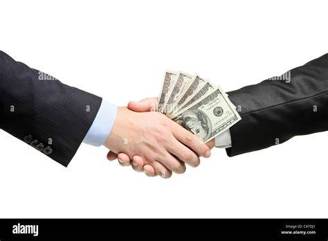 Handshake with money