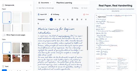 Handwritten Notes to Text