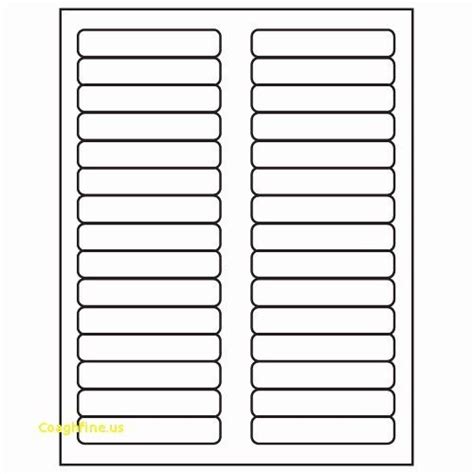 Hanging Folder Label Template