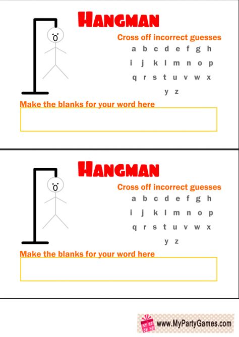 Hangman Game Template