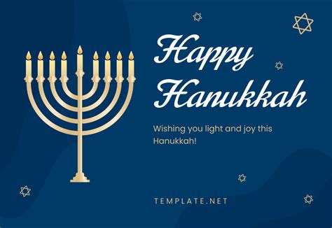 Hanukkah Card Template