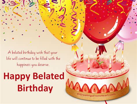 Happy Belated Birthday Wish