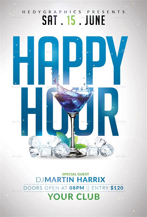 Happy Hour Flyer Free Template